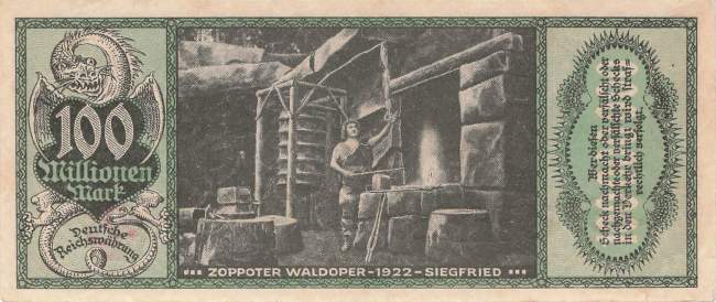 Zoppot 100 MIllionen Mark 1923
