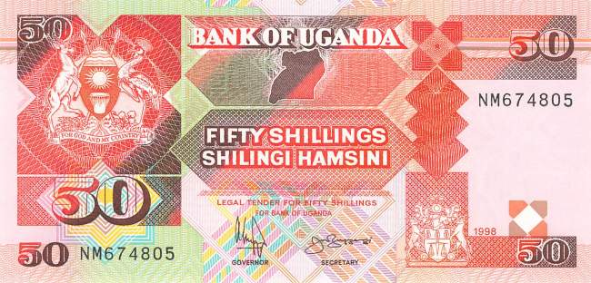 Uganda P.030c - 50 Shilling 1998 UNC