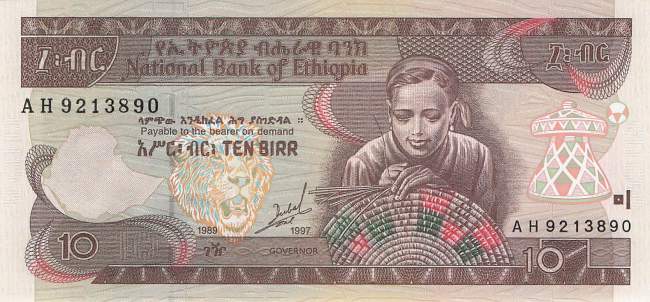 Ethiopia 10 Birr 1997 p.48a