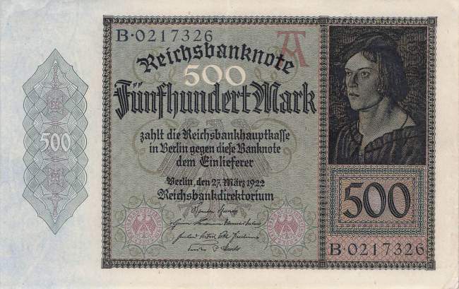 500 Mark 1922 ro.70 B