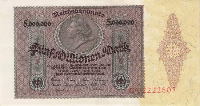5 Millionen Mark 1923 ro.88 C