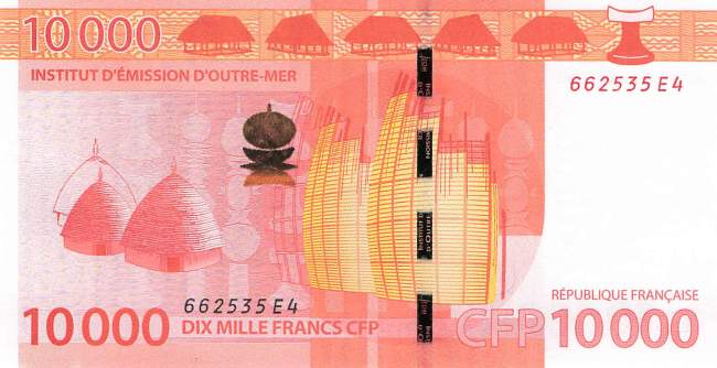 10000 Francs French pacific territories p8b