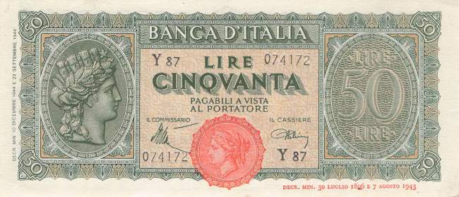 50 Lire 1944 p.74