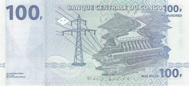 Kongo p.92A 100 Francs 2000
