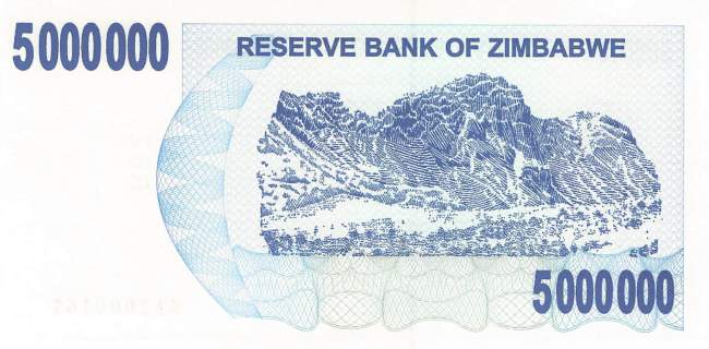5 Million Dollars Zimbabwe p.54 2008