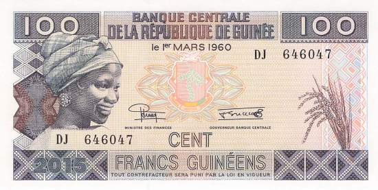 100 Francs Guinéens 2015