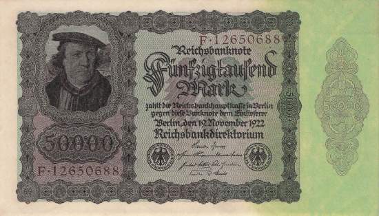 50000 Mark 1922 Ro.78 F