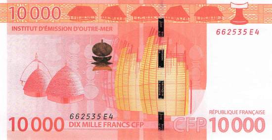 10000 Francs French pacific territories p8b