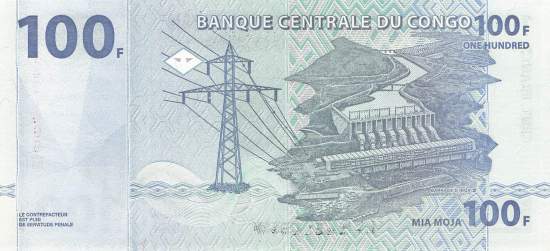 Kongo p.92A 100 Francs 2000