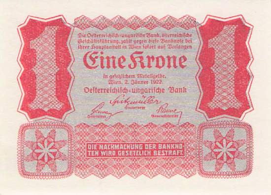 1 Krone p.73 1922