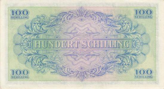 100 Schilling p110a-2-1 Alliierte Militärbehörde