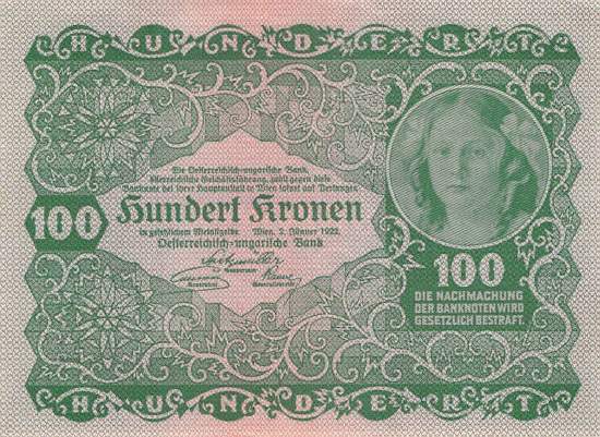 100 Kronen p.77 1922