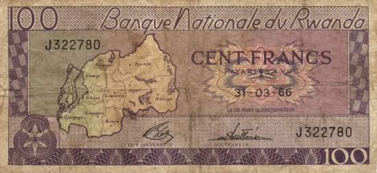 100 Francs 31.3.1966