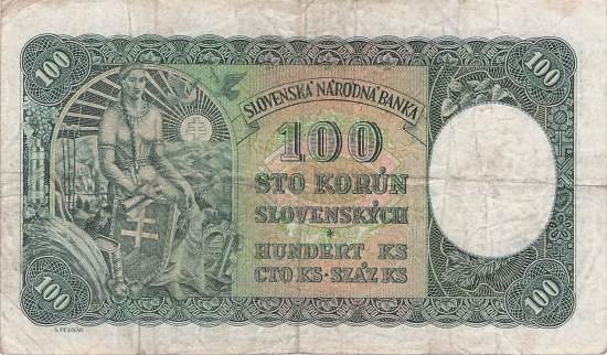 100 Korun 1940 p.10a