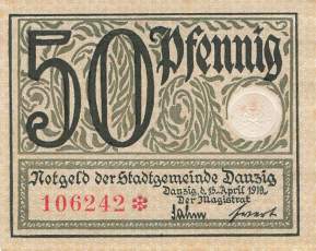 Danzig 50 Pfennig 1919