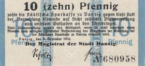 Danzig 10 Pfennig 1916