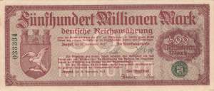 Zoppot 500 MIllionen Mark 1923