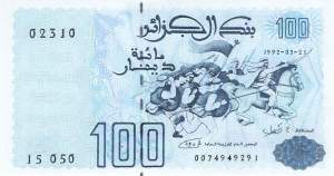 Algerien p.137-1 100 Dinars 1992