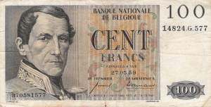 100 Franc 1959 p.129c