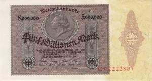 5 Millionen Mark 1923 ro.88 C