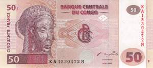 Kongo p.91A 50 Francs 2000