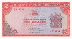 2  Dollar Rhodesien 1979 p.39b