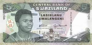 5 Emalangeni p.23a 1995